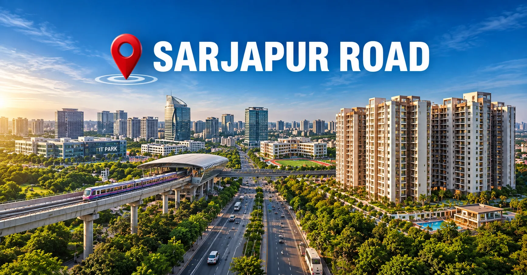 Sarjapur Road connected urban living with metro, IT parks and residential apartments